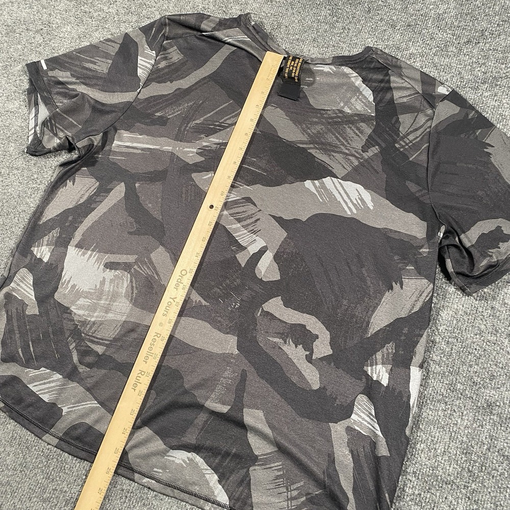 Nike Dri Fit Miler Short Sleeve Cascade Brushstroke Camo Running Top Mens XL - Picture 7 of 8